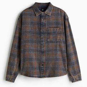 H&M Relaxed Fit Shirt - size M - 100% cotton